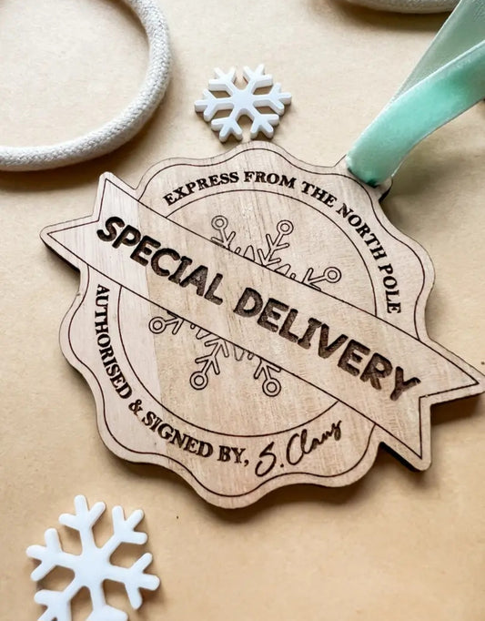 Special delivery gift tag